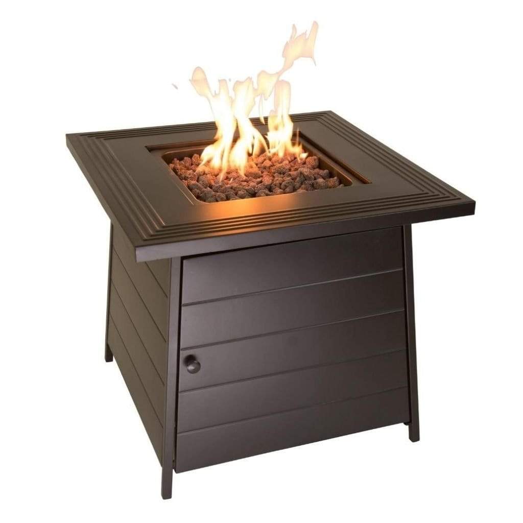 Endless Summer 28" Anderson LP Gas Outdoor Fire Pit Table with Steel Mantel