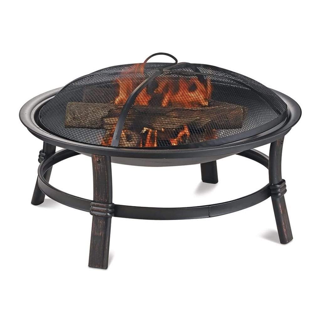Endless Summer 29" WAD15121MT Brushed Copper Wood Burning Outdoor Fire Pit with Airflow Technology