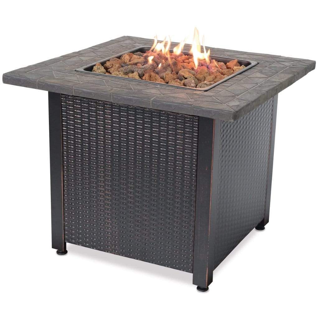 Endless Summer 30" GAD1401M LP Gas Outdoor Fire Pit Table with Resin Mantel
