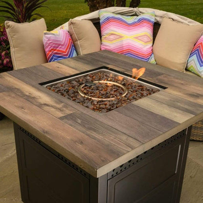 Endless Summer 38" Harris LP Gas Outdoor Fire Pit Table with DualHeat Technology