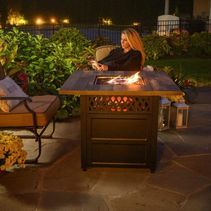 Endless Summer 38" Harris LP Gas Outdoor Fire Pit Table with DualHeat Technology