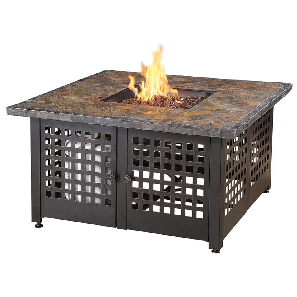 Endless Summer 41" Elizabeth LP Gas Outdoor Fire Pit Table with Slate/Marble Mantel