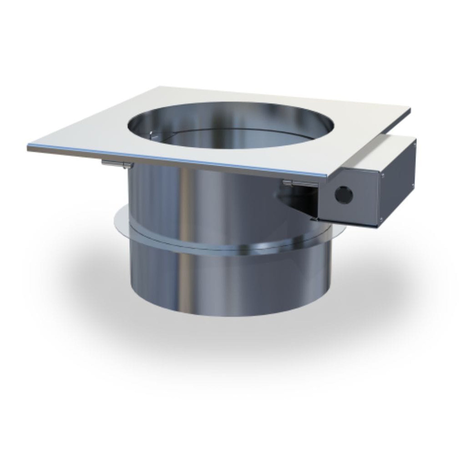 Enervex 8" 120VAC Stainless Steel Mechanical Fireplace Damper for RS 14" & 16" Chimney Fan