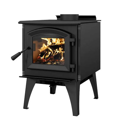 Enerzone Solution 1.4 20" Metallic Black Wood Burning Small Stove