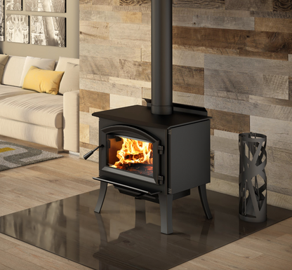 Enerzone Solution 2.3 Wood Burning Stove With Black Cast Iron Flared Legs & Ash Drawer