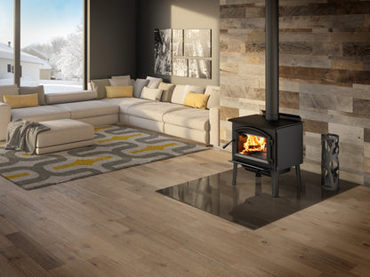 Enerzone Solution 2.3 Wood Burning Stove With Black Cast Iron Round Legs & Ash Drawer
