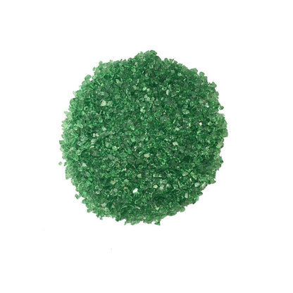 Enhance A Fire 0.25" 5 Lb. Emerald Non-Reflective Crushed Tempered Fire Glass for Gas Fireplace, Electric Fireplace and Outdoor Gas Firepit