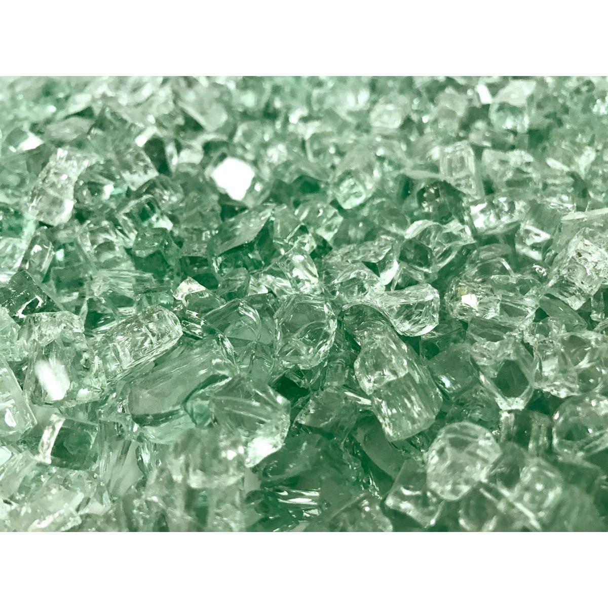 Enhance A Fire 0.25" 5 Lb. Glacier Non-Reflective Crushed Tempered Fire Glass for Gas Fireplace, Electric Fireplace and Outdoor Gas Firepit
