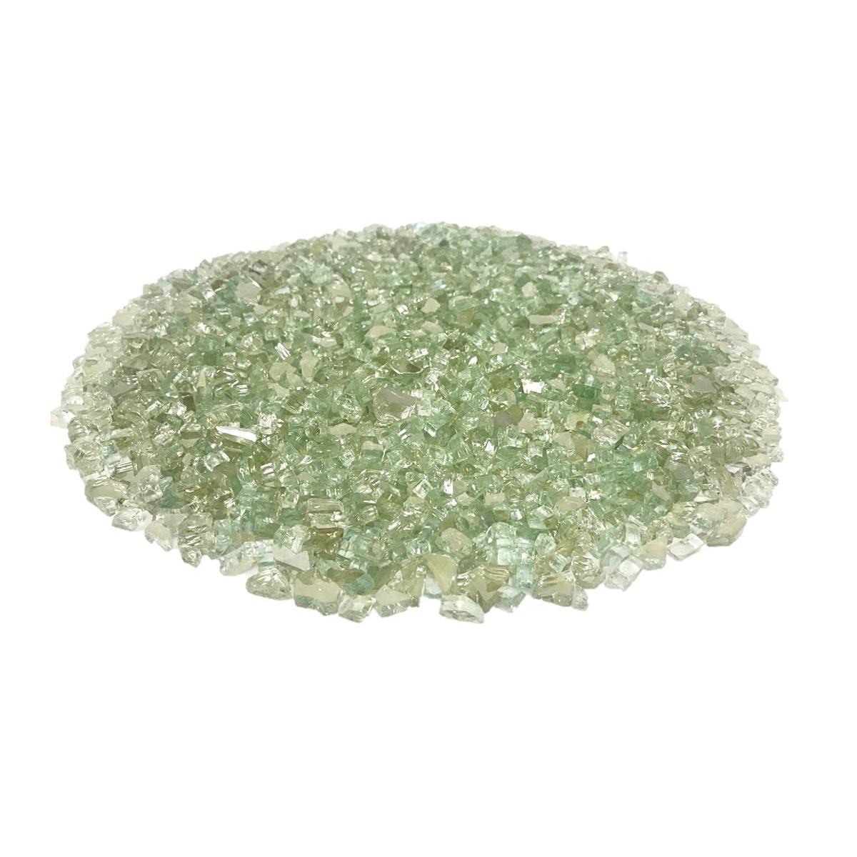 Enhance A Fire 0.25" 5 Lb. Glacier Reflective Crushed Tempered Fire Glass for Gas Fireplace, Electric Fireplace and Outdoor Gas Firepit