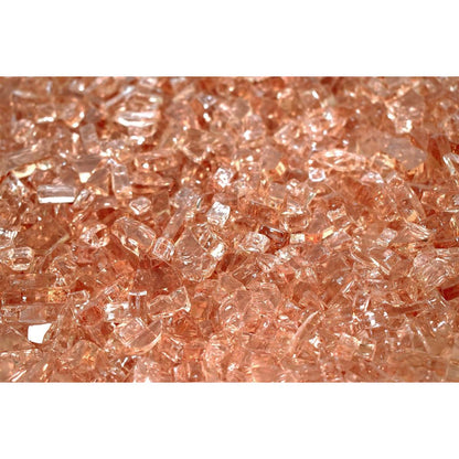 Enhance A Fire 0.25" 5 Lb. Persian Orange Non-Reflective Crushed Tempered Fire Glass for Gas Fireplace, Electric Fireplace and Outdoor Gas Firepit
