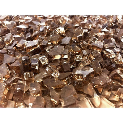 Enhance A Fire 0.25" 5 Lb. Rusty Iron Non-Reflective Crushed Tempered Fire Glass for Gas Fireplace, Electric Fireplace and Outdoor Gas Firepit