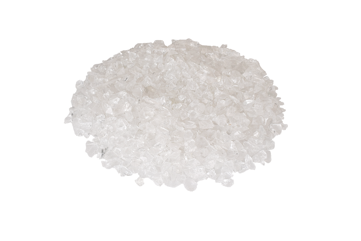 Enhance A Fire 0.25" 5 Lb. Sea Salt Recycled Crushed Fire Glass for Gas Fireplace, Electric Fireplace and Outdoor Gas Firepit