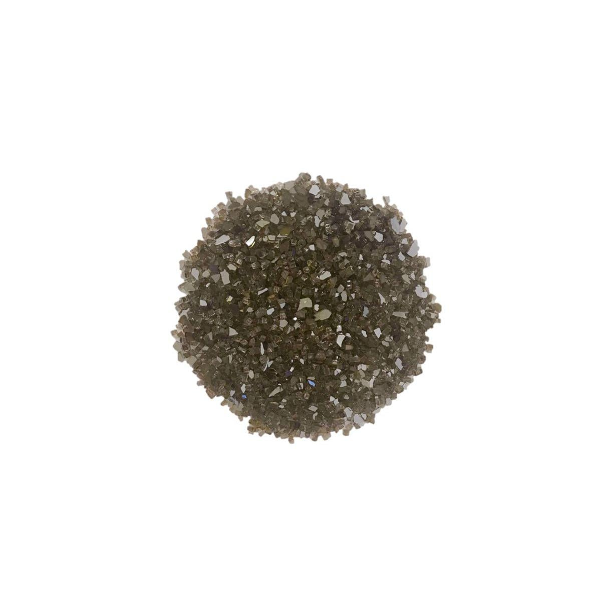 Enhance A Fire 0.25" 5 Lb. Smokey Gem Reflective Crushed Tempered Fire Glass for Gas Fireplace, Electric Fireplace and Outdoor Gas Firepit