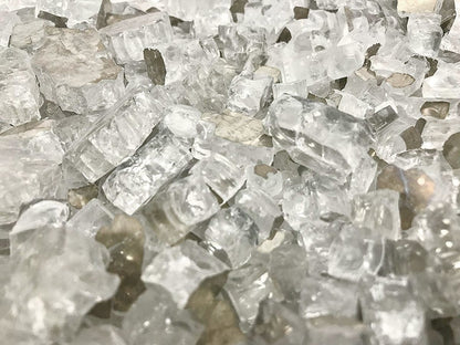 Enhance A Fire 0.5" 5 Lb. Clear Silver Reflective Crushed Tempered Fire Glass for Gas Fireplace, Electric Fireplace and Outdoor Gas Firepit
