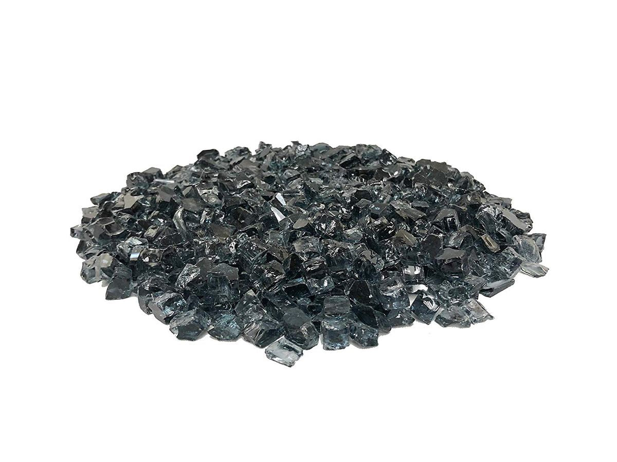 Enhance A Fire 0.5" 5 Lb. Graphite Grey Non-Reflective Crushed Tempered Fire Glass for Gas Fireplace, Electric Fireplace and Outdoor Gas Firepit