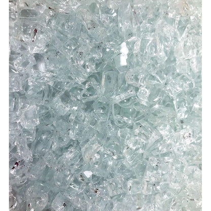 Enhance A Fire 0.5" 5 Lb. Nassau Non-Reflective Crushed Tempered Fire Glass for Gas Fireplace, Electric Fireplace and Outdoor Gas Firepit