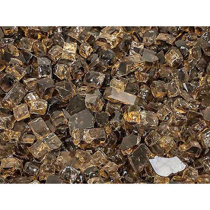 Enhance A Fire 0.5" 5 Lb. Rusty Iron Non-Reflective Crushed Tempered Fire Glass for Gas Fireplace, Electric Fireplace and Outdoor Gas Firepit