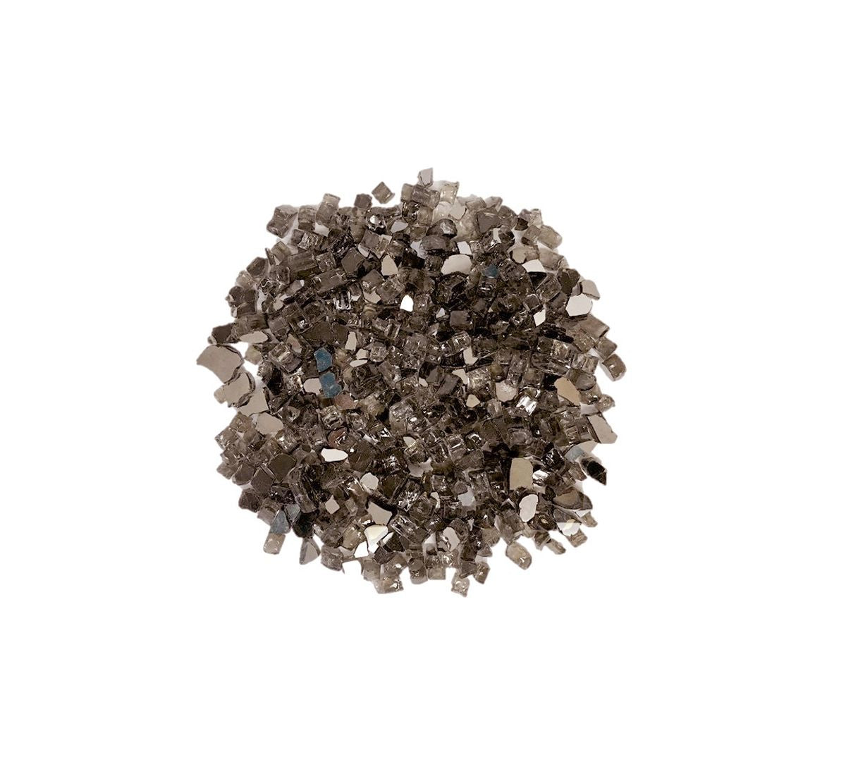 Enhance A Fire 0.5" 5 Lb. Smokey Gem Reflective Crushed Tempered Fire Glass for Gas Fireplace, Electric Fireplace and Outdoor Gas Firepit