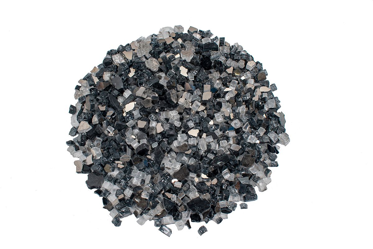 Enhance A Fire 0.50" 5 Lb. Concerto Reflective Premium Mixed Fire Glass for Gas Fireplace, Electric Fireplace and Outdoor Gas Firepit