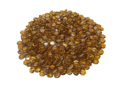 Enhance A Fire 0.75" 5 Lb. Aspen Fire Beads Molded Glass for Gas Fireplace, Electric Fireplace and Outdoor Gas Firepit