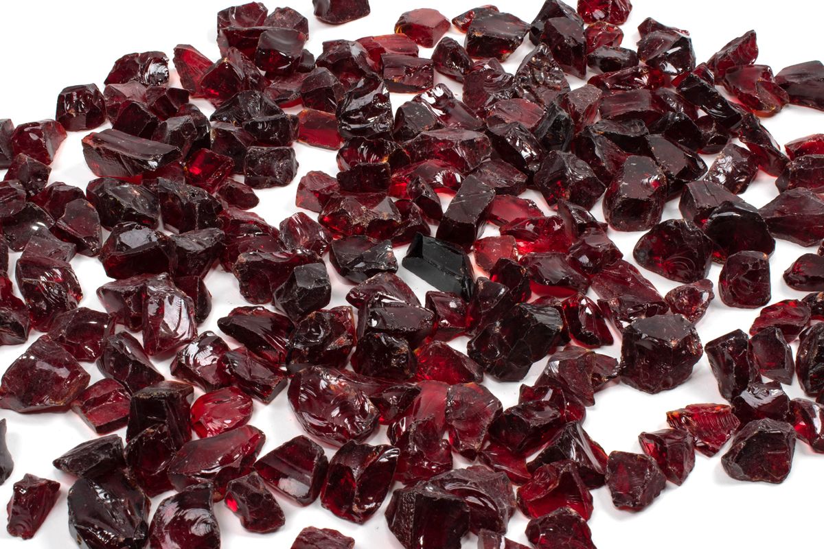 Enhance A Fire 0.75" 5 Lb. Crimson Red Recycled Crushed Fire Glass for Gas Fireplace, Electric Fireplace and Outdoor Gas Firepit