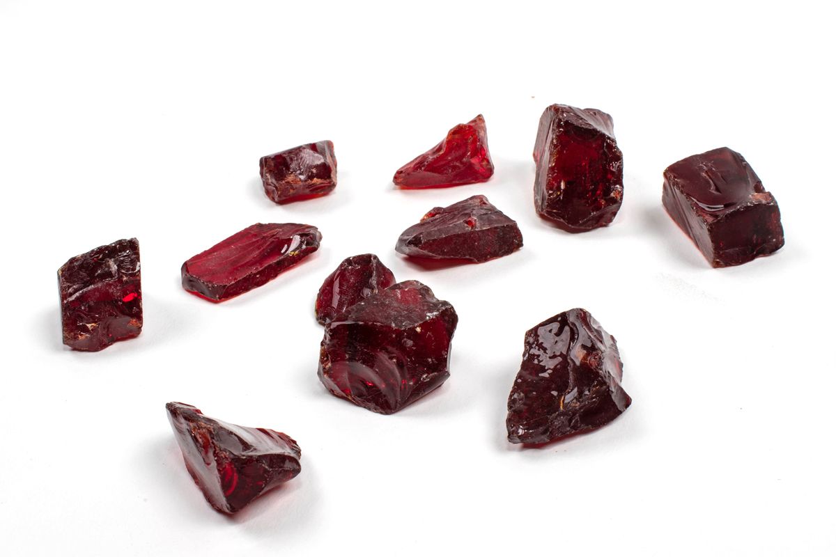 Enhance A Fire 0.75" 5 Lb. Crimson Red Recycled Crushed Fire Glass for Gas Fireplace, Electric Fireplace and Outdoor Gas Firepit