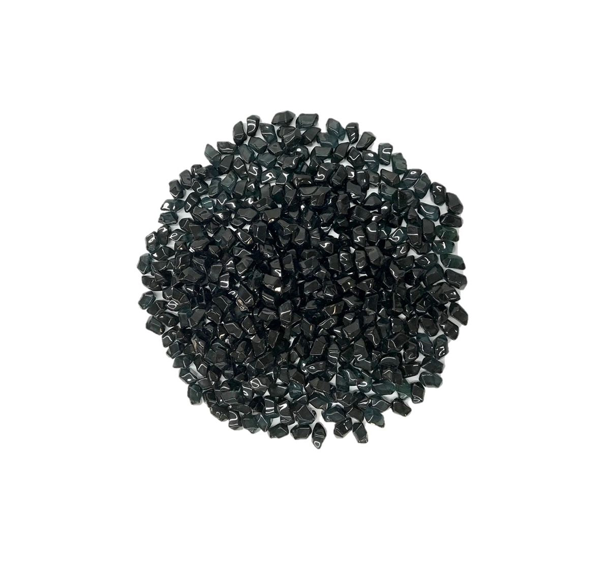 Enhance A Fire 0.75" 5 Lb. Diamond Onyx Luxury Hi-Temp Molded Crystal Fire Glass for Gas Fireplace, Electric Fireplace and Outdoor Gas Firepit