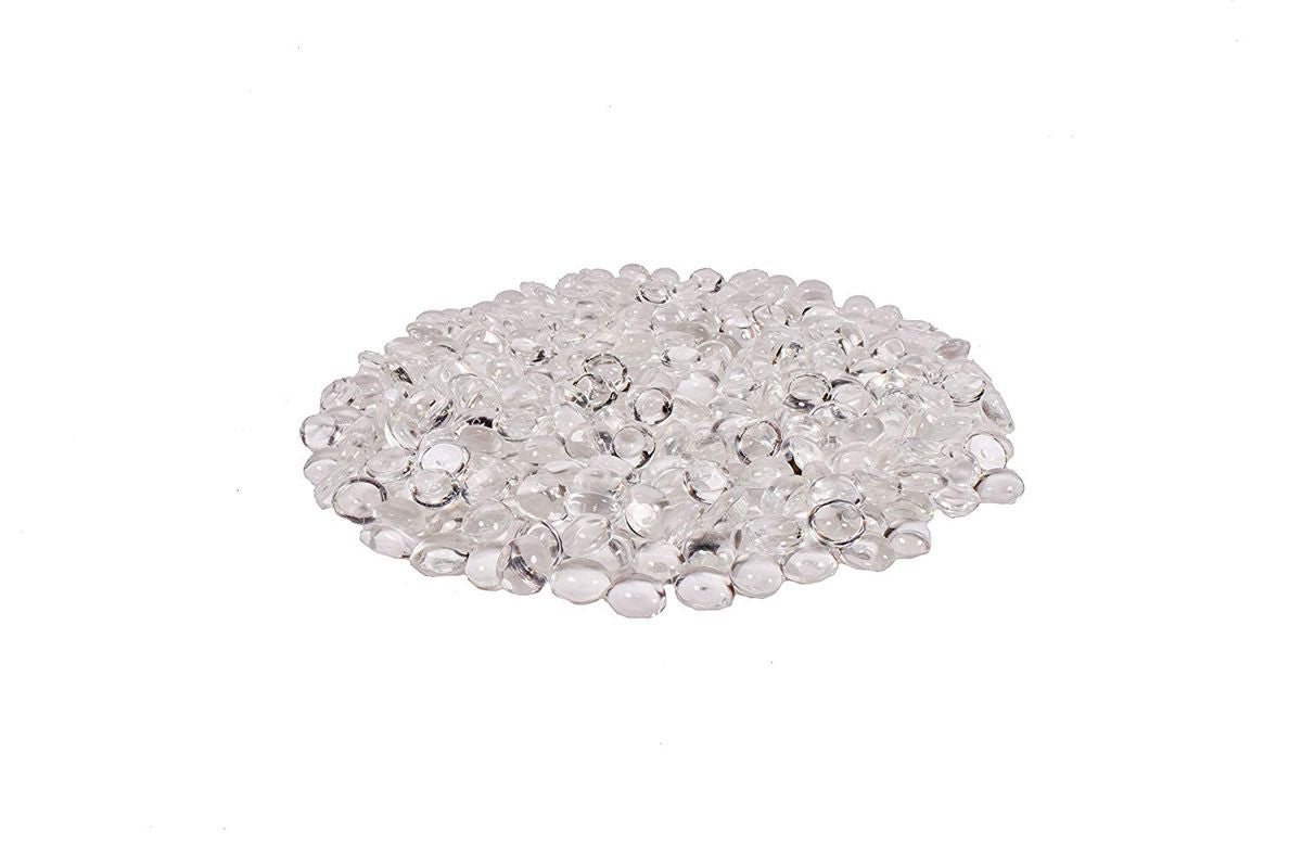 Enhance A Fire 0.75" 5 Lb. Iceberg Fire Beads Molded Glass for Gas Fireplace, Electric Fireplace and Outdoor Gas Firepit