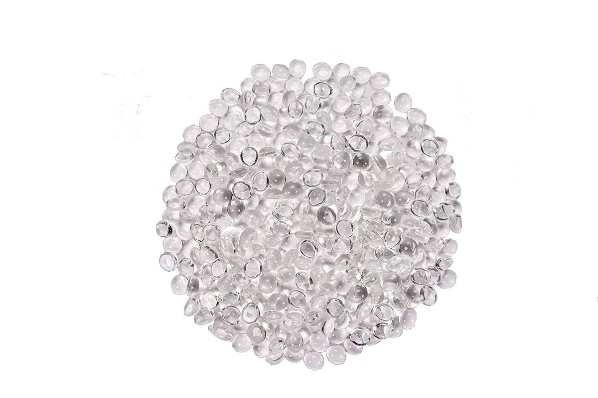 Enhance A Fire 0.75" 5 Lb. Iceberg Fire Beads Molded Glass for Gas Fireplace, Electric Fireplace and Outdoor Gas Firepit