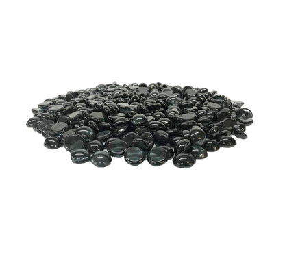 Enhance A Fire 0.75" 5 Lb. Onyx Black Luxury Special Fire Glass for Gas Fireplace, Electric Fireplace and Outdoor Gas Firepit