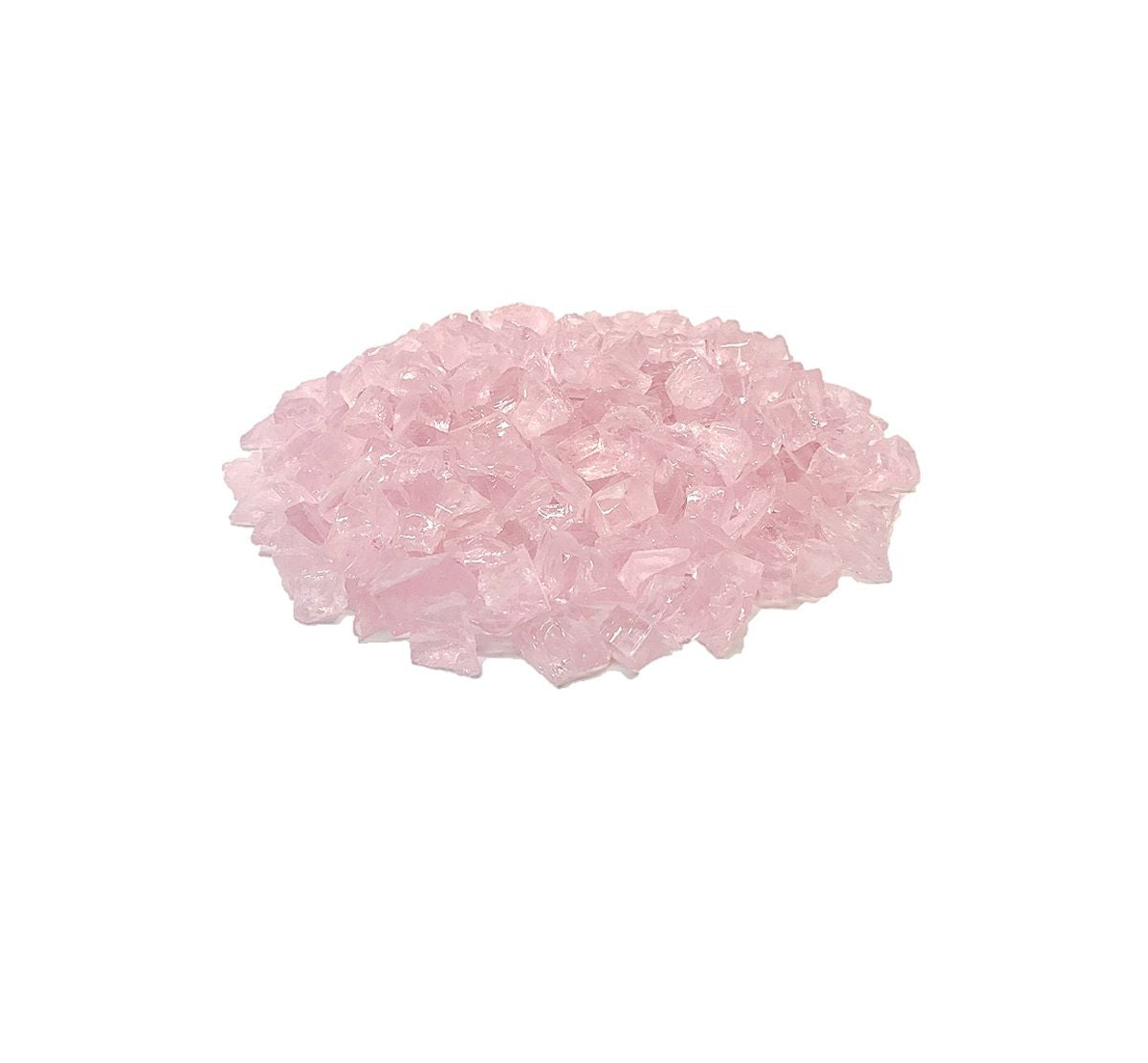 Enhance A Fire 0.75" 5 Lb. Pink Ice Recycled Crushed Fire Glass for Gas Fireplace, Electric Fireplace and Outdoor Gas Firepit