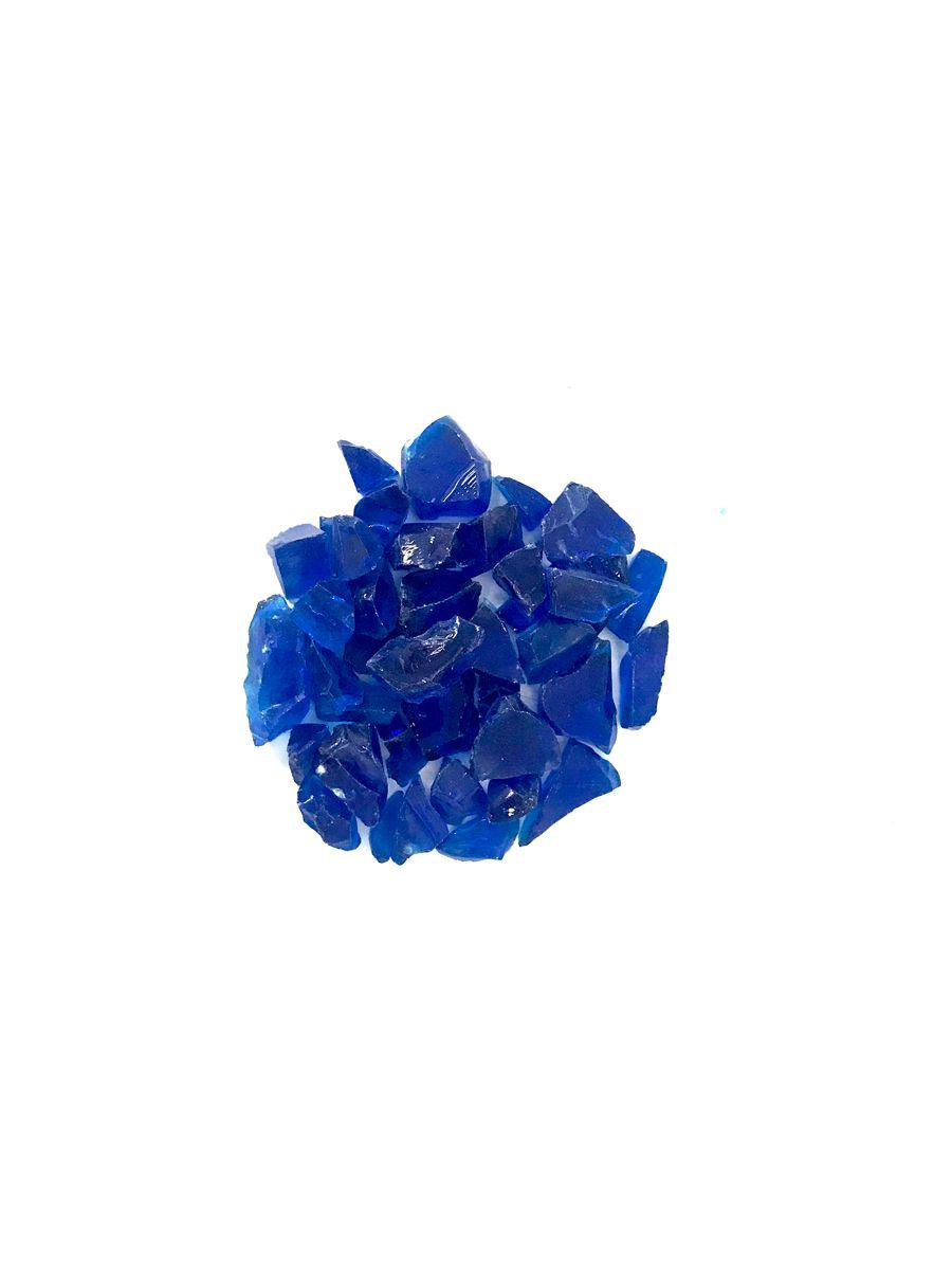 Enhance A Fire 1-2" 5 Lb. Artsy Blue Recycled Crushed Fire Glass for Gas Fireplace, Electric Fireplace and Outdoor Gas Firepit