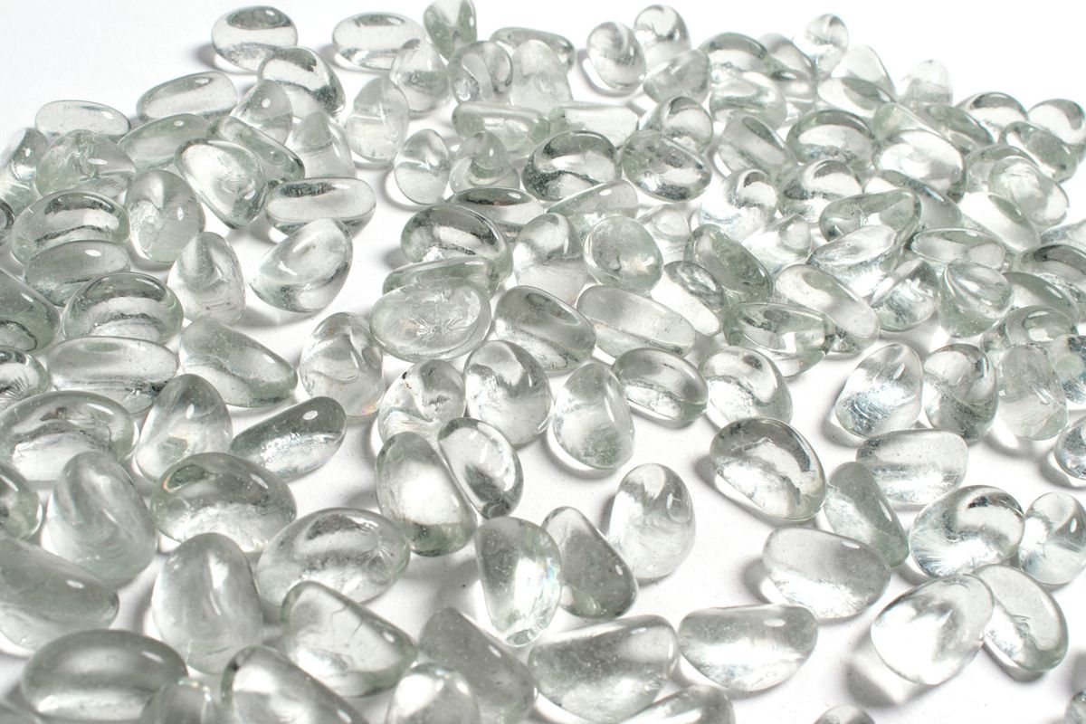 Enhance A Fire 1" 5 Lb. Crystal Jelly Bean Molded Glass for Gas Fireplace, Electric Fireplace and Outdoor Gas Firepit