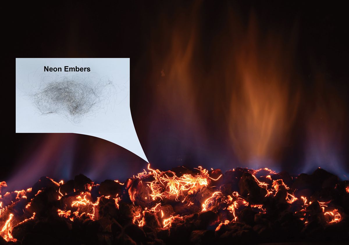 Enhance A Fire 1 Gram Neon Embers for Indoor Gas Logs and DV Gas Fireplace