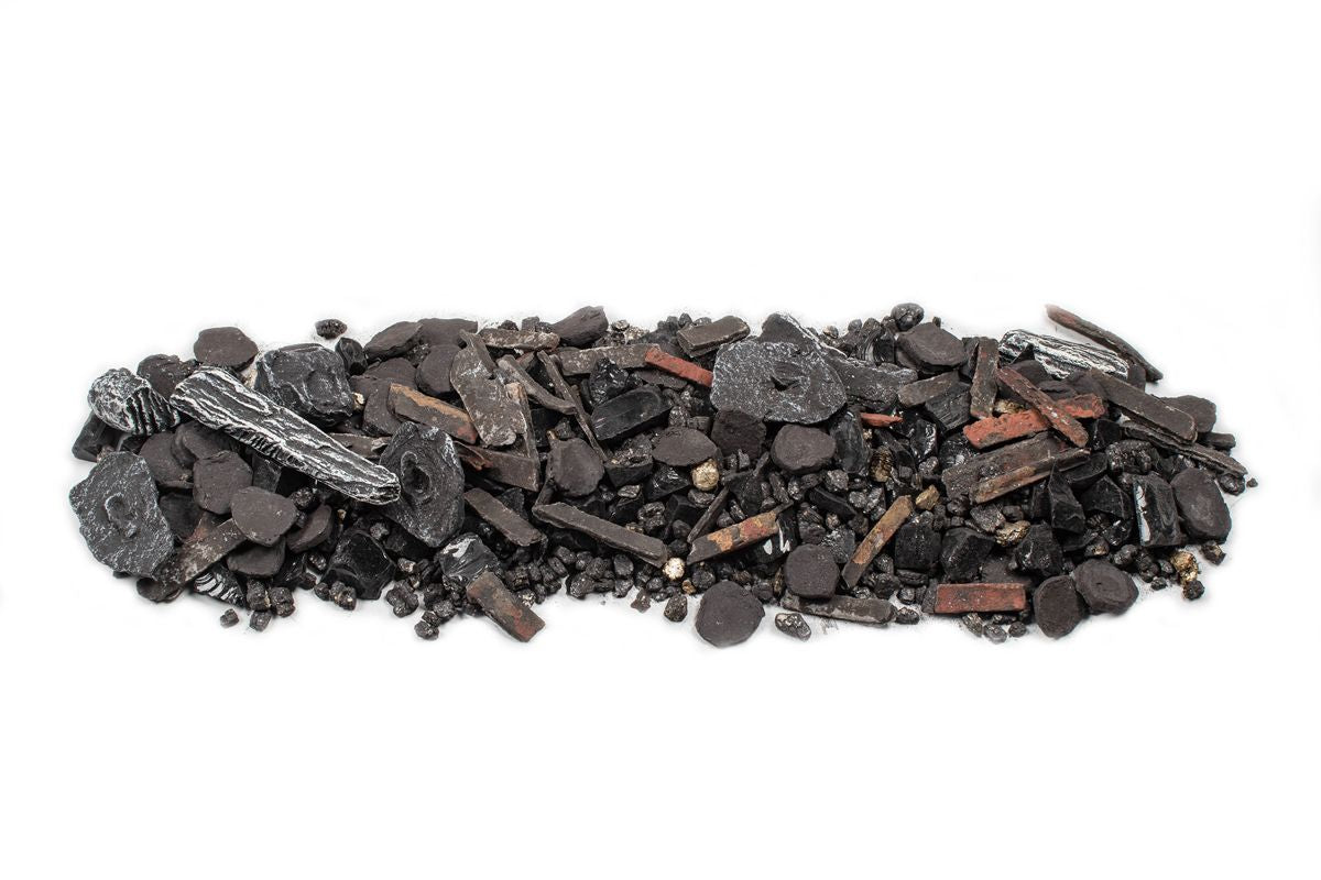 Enhance A Fire 10-Pack 1.76 Lb. Blacksmith Forge Luxury Mixed Media Ember Bed Kit for Indoor Vented Gas Logs and Fireplace