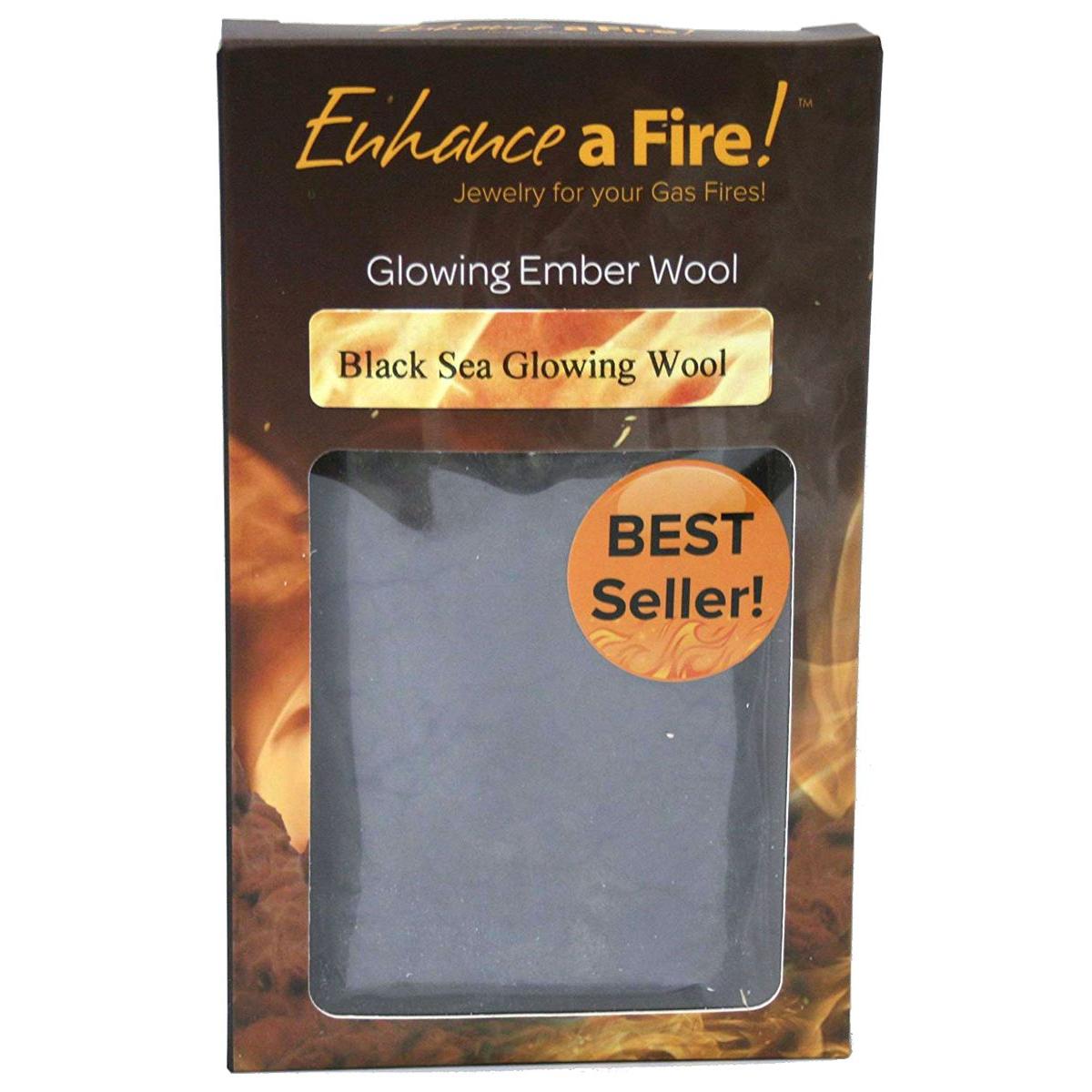 Enhance A Fire 10-Pack 2.4 Oz. Black Sea Glowing Wool for Indoor Vented Gas Logs and Fireplace
