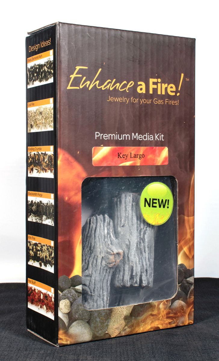 Enhance A Fire 2-3" 8-Piece Key Largo Decorative Small Logs for Gas Fireplace and Log Set
