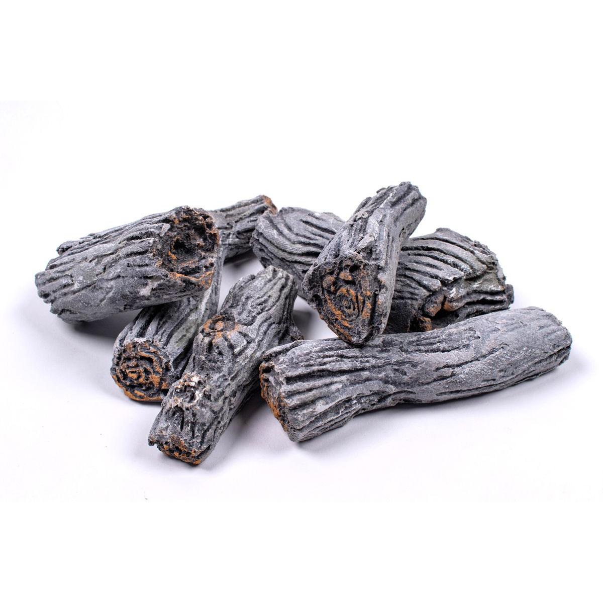 Enhance A Fire 2-3" 8-Piece Key Largo Decorative Small Logs for Gas Fireplace and Log Set