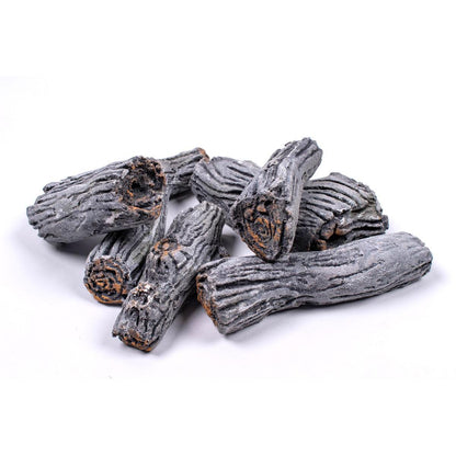 Enhance A Fire 2-3" 8-Piece Key Largo Decorative Small Logs for Gas Fireplace and Log Set
