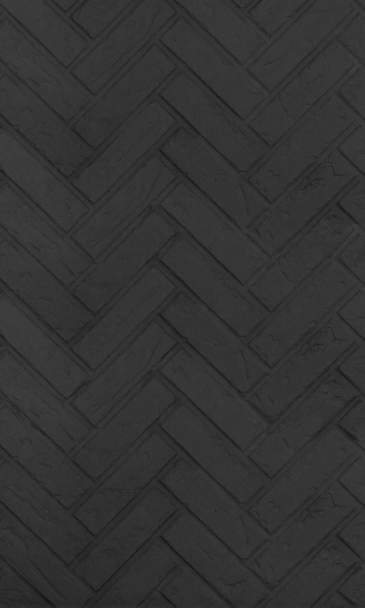 Enhance A Fire 22" x 36" 2-Piece Black Clinker Herringbone Vertical Premium Fiber Brick Panels for Gas Fireplaces and Gas Log Conversions