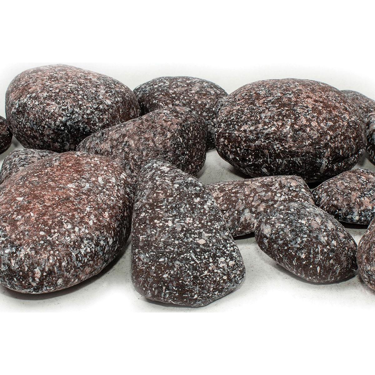 Enhance A Fire 25-Piece 1 Lb. Beach Wine Premium Decorative Stone Set for Indoor Linear DV Gas Fireplace, Electric Fireplace and Outdoor Firepit