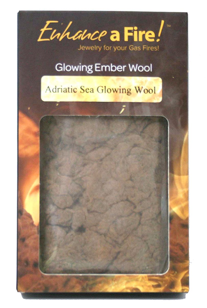 Enhance A Fire 2.4 Oz. Adriatic Sea Glowing Wool for Indoor Vented Gas Logs and Fireplace