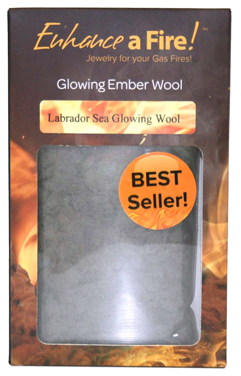 Enhance A Fire 2.4 Oz. Labrador Sea Glowing Wool for Indoor Vented Gas Logs and Fireplace