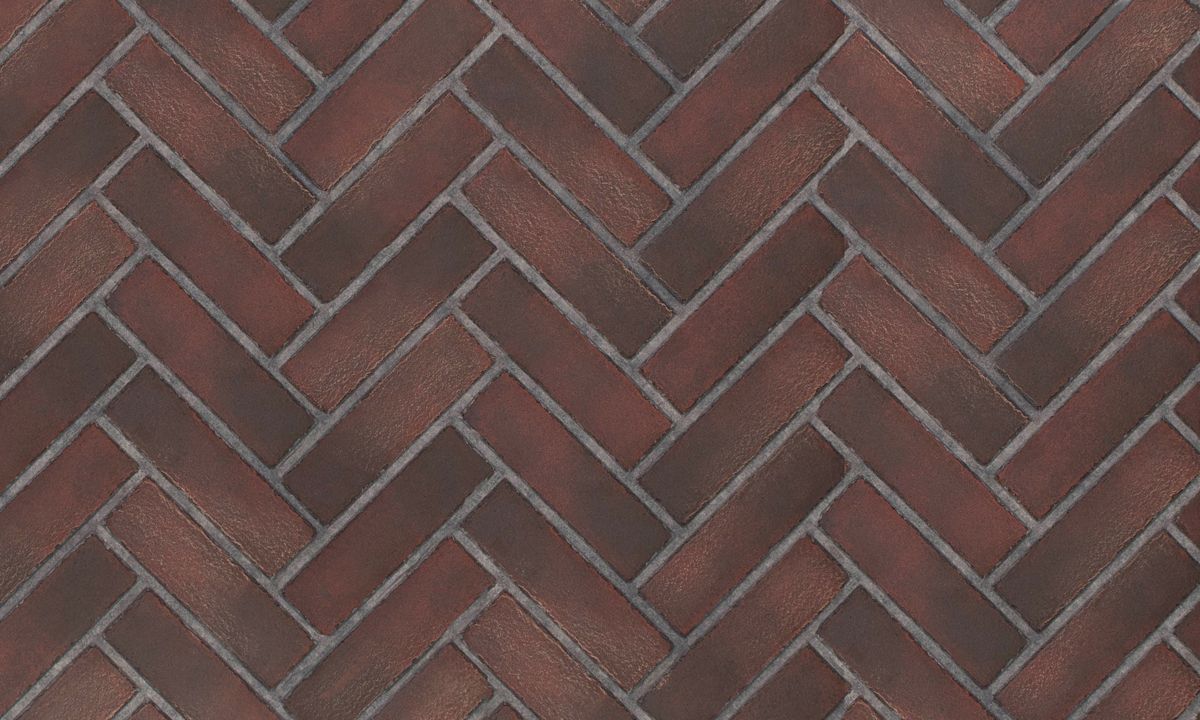 Enhance A Fire 36" x 22" 2-Piece Old Town Red Herringbone Horizontal Premium Fiber Brick Panels for Gas Fireplaces and Gas Log Conversions