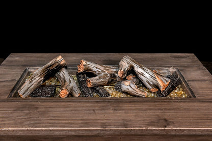 Enhance A Fire Designer Series 9" 10-Piece Riverbed Driftwood Burncrete Log Set for Gas Fire Pit