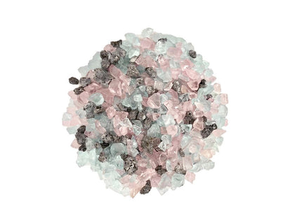 Enhance A Fire Kaleidoscope 5 Lb. Cotton Candy Luxury Mixed Fire Glass for Gas Fireplace, Electric Fireplace and Outdoor Gas Firepit