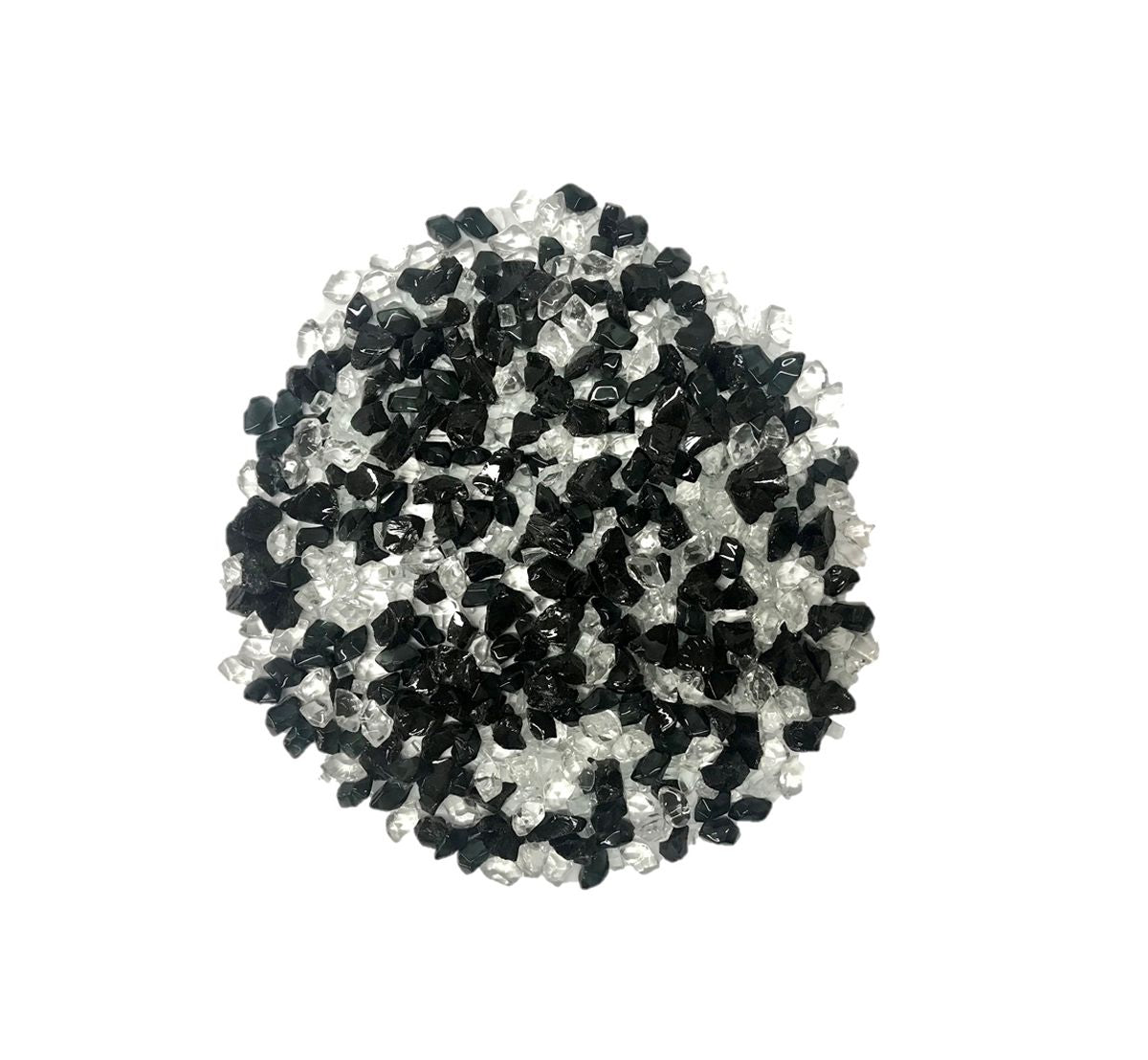 Enhance A Fire Luxury Designer 0.50-1" 5 Lb. Bold Print Mixed Fire Glass for Gas Fireplace, Electric Fireplace and Outdoor Gas Firepit