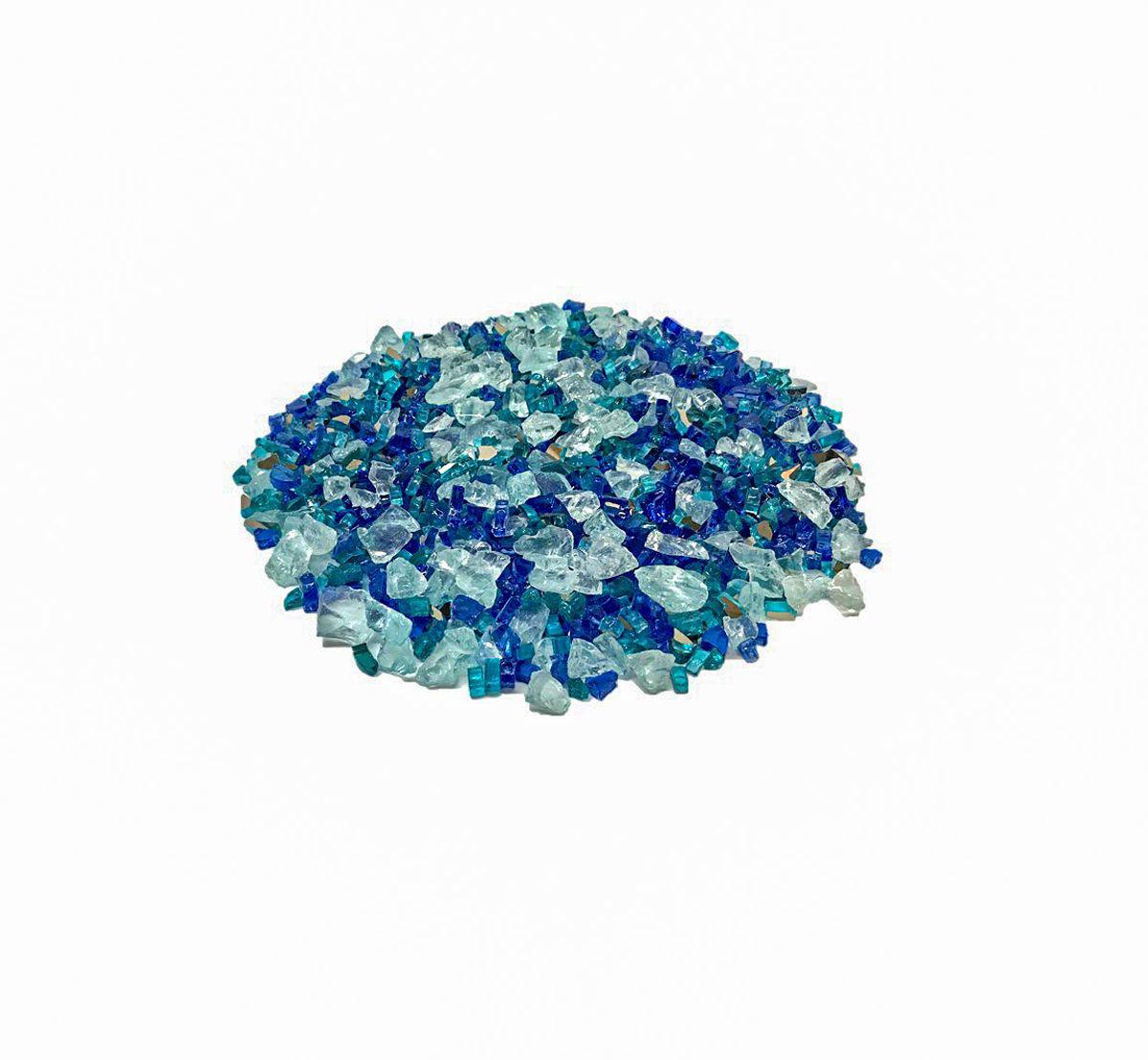 Enhance A Fire Luxury Designer 0.50-1" 5 Lb. Botanical Muse Mixed Fire Glass for Gas Fireplace, Electric Fireplace and Outdoor Gas Firepit