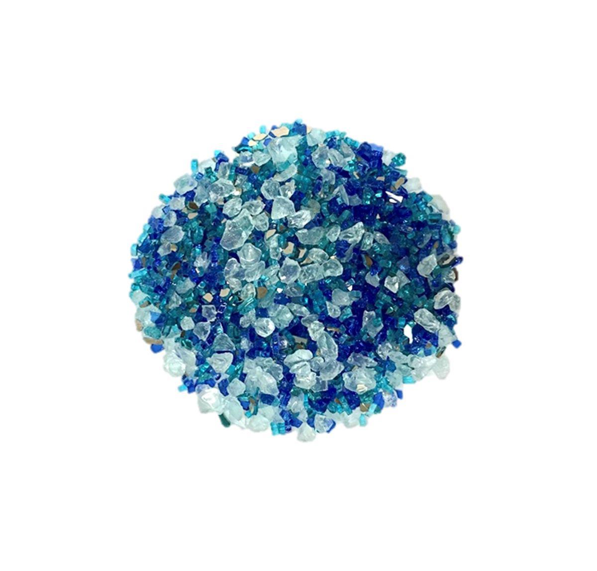 Enhance A Fire Luxury Designer 0.50-1" 5 Lb. Botanical Muse Mixed Fire Glass for Gas Fireplace, Electric Fireplace and Outdoor Gas Firepit