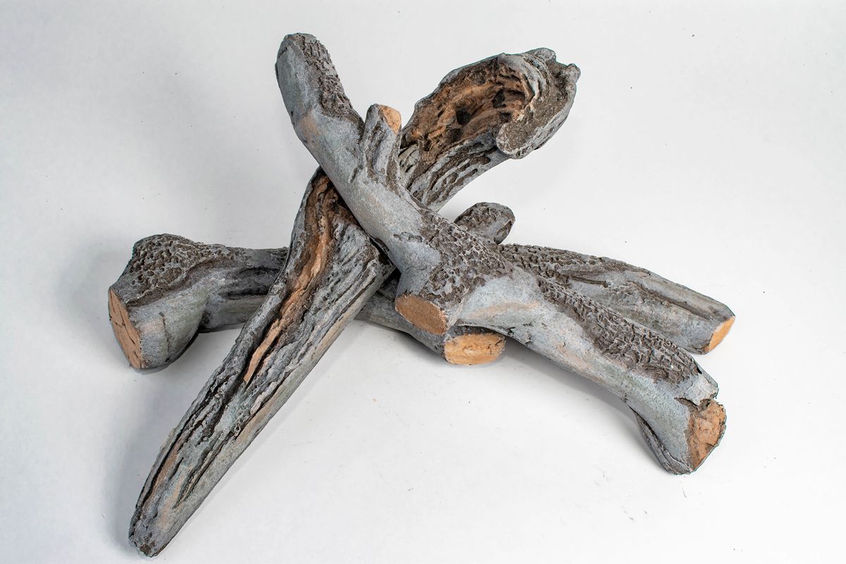 Enhance A Fire Riverbed Driftwood Log Kit 5 for Linear Fireplace